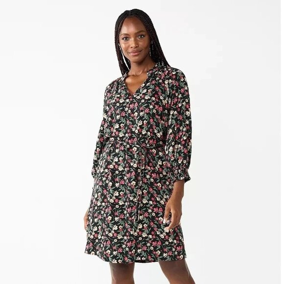 NEW DRAPER JAMES RSVP Elbow Sleeve Dress - Picture 2 of 4